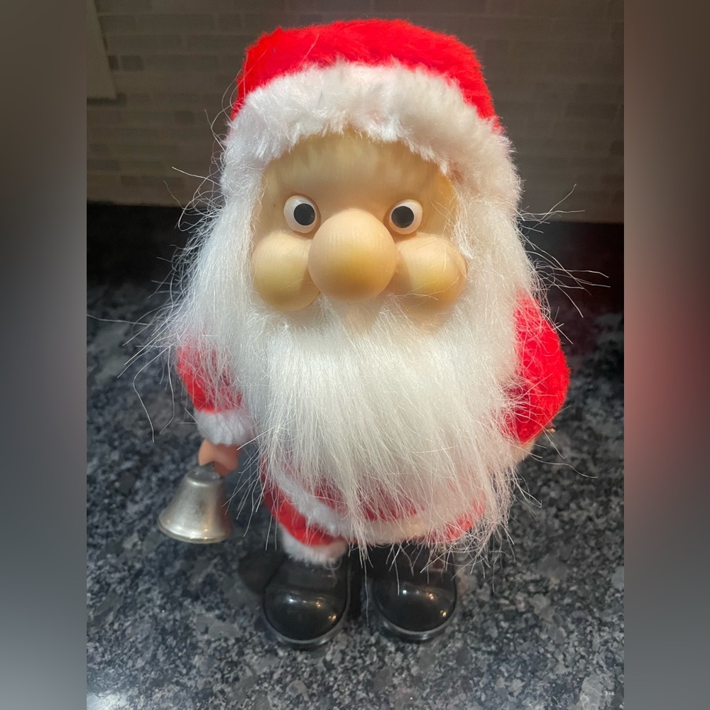 Vintage Santa's Best 10" Walking Adorable 1984 Battery Operated Christmas Santa